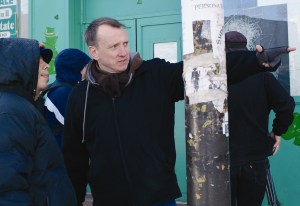 Jorge and Writer/Director Steve Barron